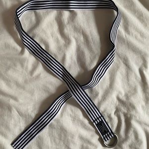 Striped Double Ring Belt